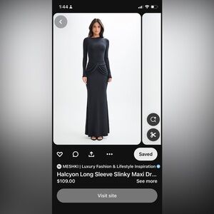 Long Sleeve Formal Dress